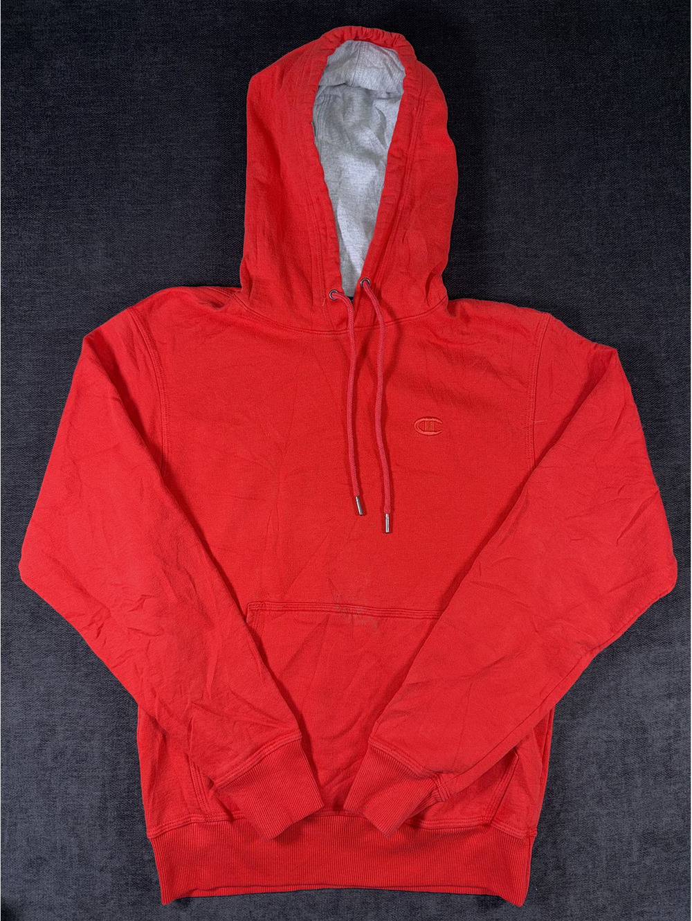 Champion Authentic Athleticwear Red Pullover Hoodie Sweatshirt Size S
